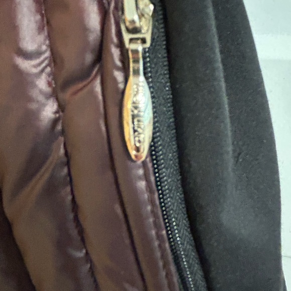 Calvin Klein Burgundy and Black Quilted Vest - Picture 7 of 8